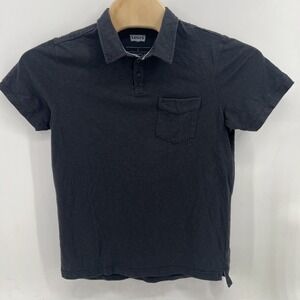 Levis Polo Shirt Mens L Black Short Sleeve Pocket